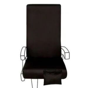 NiceSeats Airplane Seat Cover Black Drawstring Pouch Bus Train Travel OS New